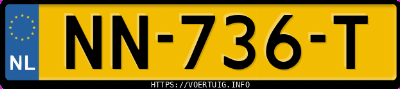 Kenteken afbeelding van NN736T, zwarte Volkswagen Golf Vii 2.0gti 5