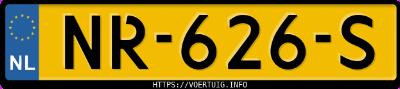 Kenteken afbeelding van NR626S, zwarte Volkswagen Polo 1.2 Tsi Dsg Bluemotion Exclusive Trendline