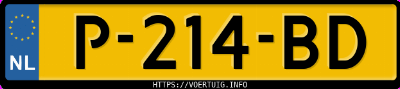 Kenteken afbeelding van P214BD, grijze Volkswagen Golf E-Golf 2020