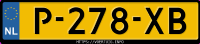 Kenteken afbeelding van P278XB, zwarte Volkswagen Golf Vii 1.4tsi 5
