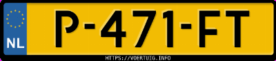 Kenteken afbeelding van P471FT, zwarte Volkswagen Tiguan A.1.5 Tsi 1.5