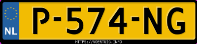 Kenteken afbeelding van P574NG, grijze Volkswagen T-ROC 1.0tsi
