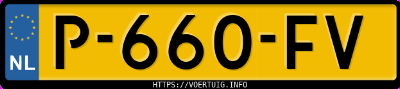 Kenteken afbeelding van P660FV, grijze Volkswagen ID.4 Pro 150 Kw
