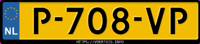 Kenteken afbeelding van P708VP, grijze Volkswagen Polo 1.0 Tsi