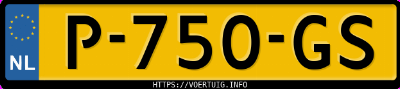 Kenteken afbeelding van P750GS, grijze Volkswagen ID.3 Pro 150 Kw