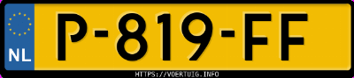 Kenteken afbeelding van P819FF, grijze Volkswagen ID.3 Pro 150 Kw Perform.