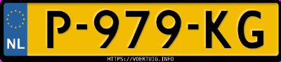 Kenteken afbeelding van P979KG, grijze Volkswagen Polo 1.0 Tsi