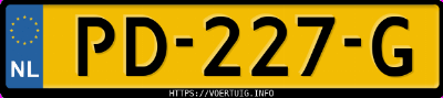 Kenteken afbeelding van PD227G, zwarte Volkswagen Polo 1.0 Tsi Bluemotion