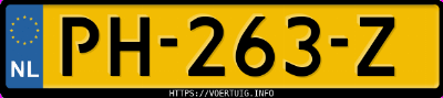 Kenteken afbeelding van PH263Z, blauwe Volkswagen Golf Vii 1.4tsi 5