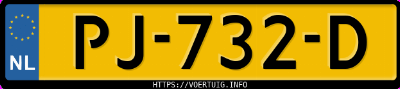 Kenteken afbeelding van PJ732D, blauwe Volkswagen Passat 1.4 Tsi Bluemotion Dsg Act R-Line Comfortline