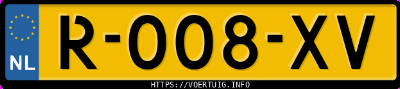 Kenteken afbeelding van R008XV, grijze Volkswagen Golf Gte 8 Ehybrid 1.4