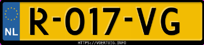 Kenteken afbeelding van R017VG, witte Volkswagen ID.4 Pro 128 Kw