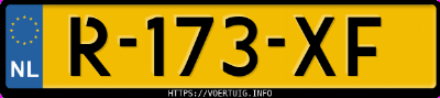 Kenteken afbeelding van R173XF, zwarte Volkswagen ID. Buzz Pro 150 Kw