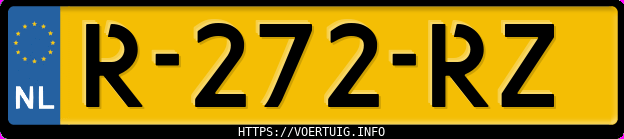 Kenteken afbeelding van R272RZ, zwarte Volkswagen Tiguan