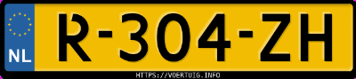 Kenteken afbeelding van R304ZH, grijze Volkswagen Golf Tsi Dsg Comfortline