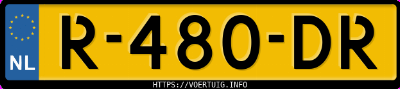 Kenteken afbeelding van R480DR, bruine Volkswagen T-ROC 1.0tsi 1.0 Tsi