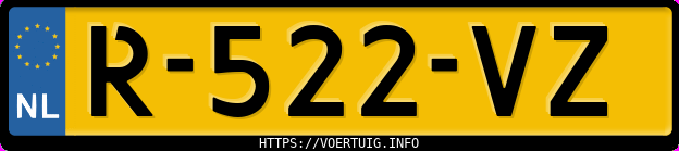 Kenteken afbeelding van R522VZ, witte Volkswagen ID. Buzz Pro 150 Kw