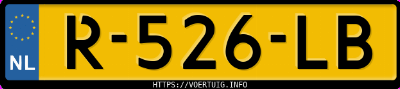 Kenteken afbeelding van R526LB, zwarte Volkswagen ID.5 Pro 128 Kw