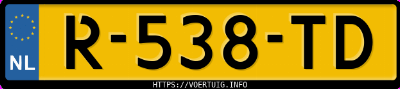 Kenteken afbeelding van R538TD, grijze Volkswagen Tiguan A.1.5 Tsi 1.5