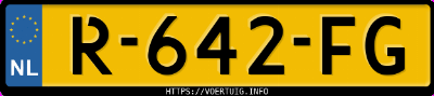Kenteken afbeelding van R642FG, grijze Volkswagen ID.5 Gtx 220 Kw