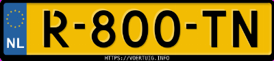 Kenteken afbeelding van R800TN, grijze Volkswagen ID.4 Pro 150 Kw