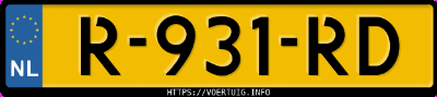 Kenteken afbeelding van R931RD, zwarte Volkswagen T-ROC 1.5tsi 1.5 Tsi