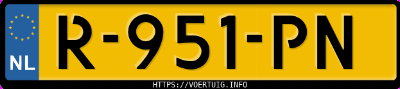 Kenteken afbeelding van R951PN, witte Volkswagen ID.3 Pro 150 Kw
