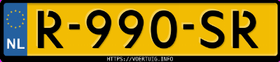 Kenteken afbeelding van R990SR, zwarte Volkswagen ID.5 Pro 128 Kw Perform.