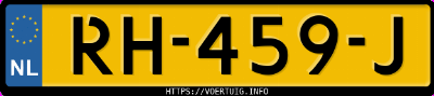 Kenteken afbeelding van RH459J, grijze Volkswagen Polo 1.0 Tsi
