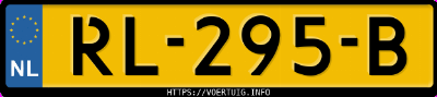 Kenteken afbeelding van RL295B, grijze Volkswagen Golf Variant Tdi Dsg Highline Trendline