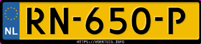 Kenteken afbeelding van RN650P, bruine Volkswagen Passat 1.4 Tsi Bluemotion Dsg Act R-Line Comfortline