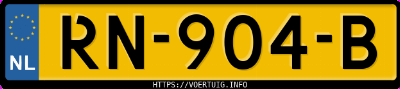 Kenteken afbeelding van RN904B, witte Volkswagen Polo 1.6 Tdi