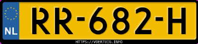 Kenteken afbeelding van RR682H, zwarte Volkswagen Polo 1.0 Tsi