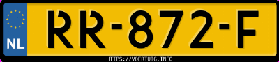 Kenteken afbeelding van RR872F, blauwe Volkswagen Polo 1.0 Tsi