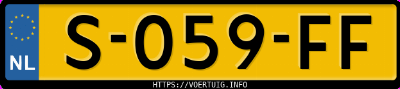 Kenteken afbeelding van S059FF, grijze Volkswagen ID.3 Pro 150 Kw