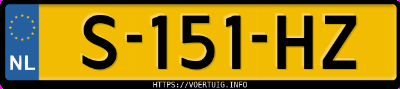 Kenteken afbeelding van S151HZ, zwarte Volkswagen Polo 1.0 Tsi