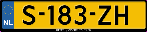 Kenteken afbeelding van S183ZH, zwarte Volkswagen ID.4 Pro 128 Kw