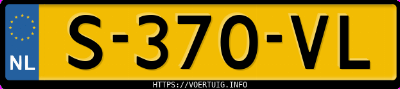Kenteken afbeelding van S370VL, zwarte Volkswagen Polo Exclusive Trendline