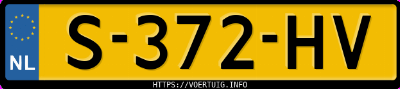 Kenteken afbeelding van S372HV, grijze Volkswagen ID.4 Pro 150 Kw