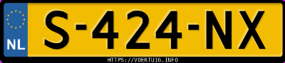 Kenteken afbeelding van S424NX, witte Volkswagen ID.3 Pro 150 Kw Perform. 1.st