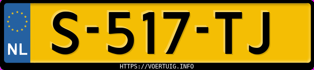Kenteken afbeelding van S517TJ, zwarte Volkswagen Passat