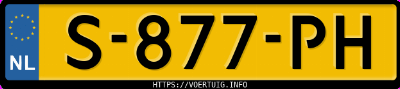 Kenteken afbeelding van S877PH, grijze Volkswagen Golf Vii 1.2tsi 5