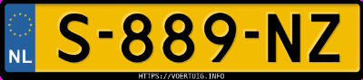 Kenteken afbeelding van S889NZ, zwarte Volkswagen T-ROC 1.5tsi 1.5 Tsi
