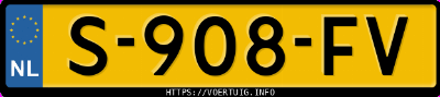 Kenteken afbeelding van S908FV, grijze Volkswagen T-ROC 1.5tsi 1.5 Tsi