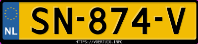 Kenteken afbeelding van SN874V, witte Volkswagen Passat Gte 1.4 Tsi