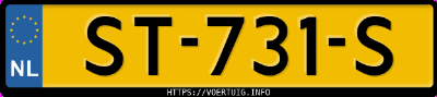 Kenteken afbeelding van ST731S, zwarte Volkswagen T-ROC 1.5 Tsi