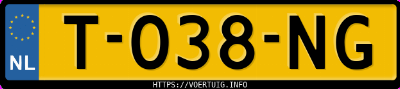 Kenteken afbeelding van T038NG, witte Volkswagen ID.3 Pro 150 Kw Perform. 1.st