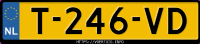 Kenteken afbeelding van T246VD, witte Volkswagen Golf 8 Ehybrid 1.4 Gte