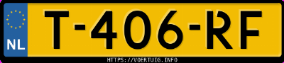 Kenteken afbeelding van T406RF, blauwe Volkswagen Tiguan A.1.5 Tsi 1.5