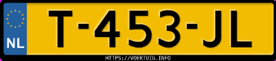 Kenteken afbeelding van T453JL, blauwe Volkswagen Taigo 1.0tsi